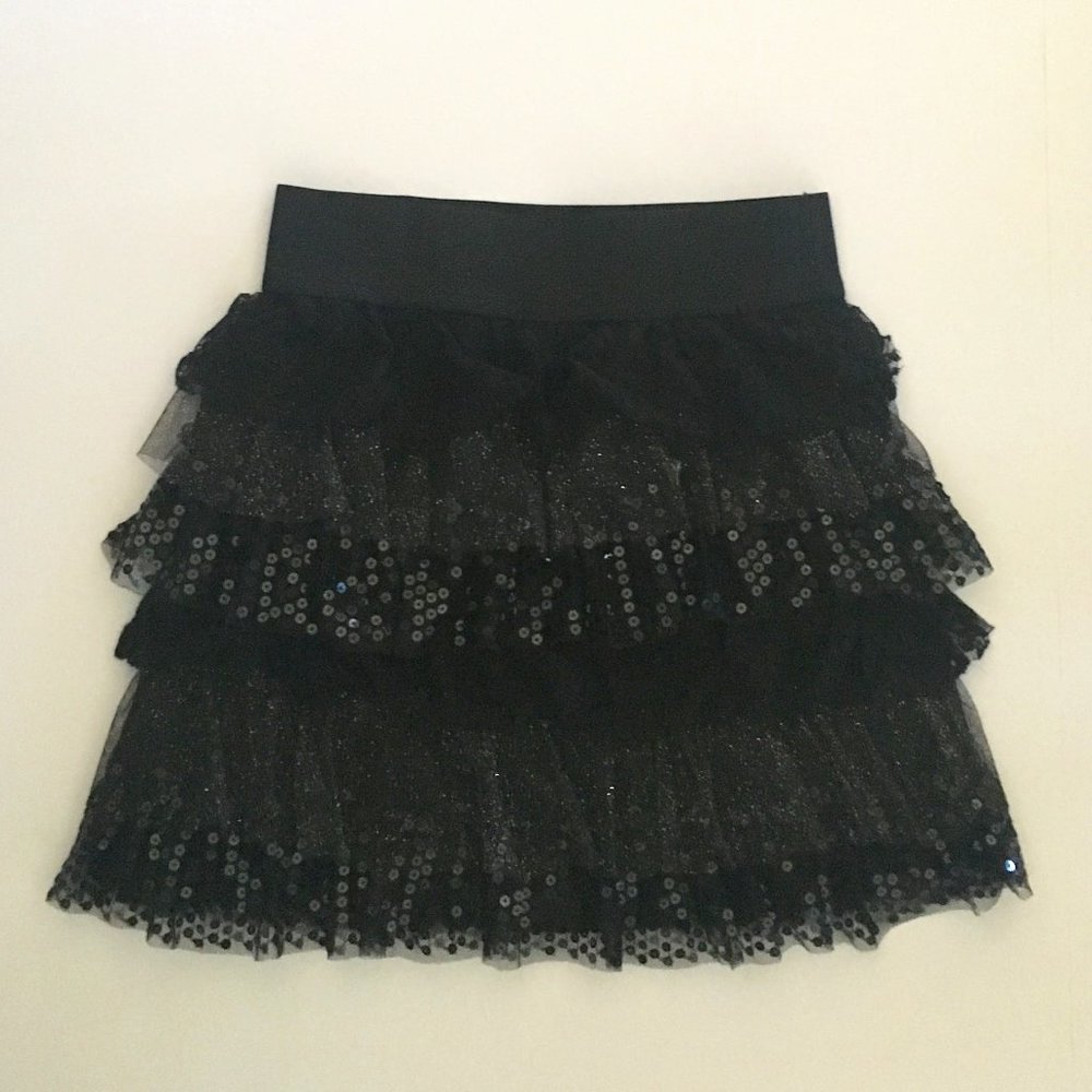 Girls Glitzy Dazzle Tiered Skirt